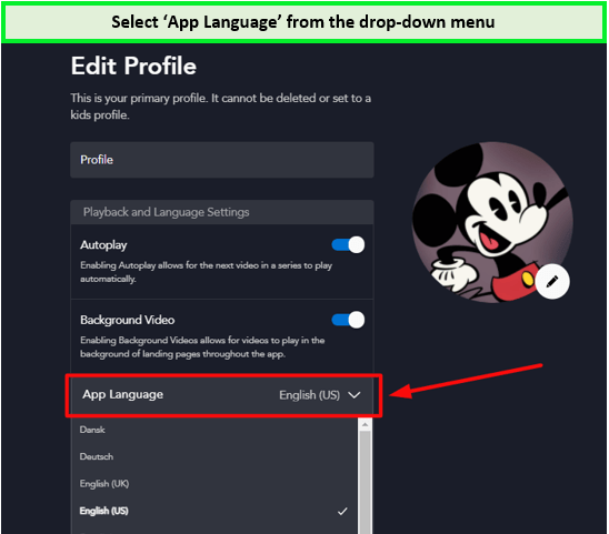 select-app-language-from-the-drop-down-menu-on-disney-plus