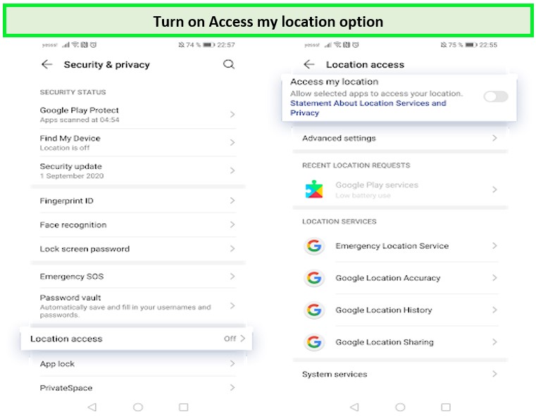 turn-on-access-my-location-option-to-fix-dp-73-error-code-in-Italy