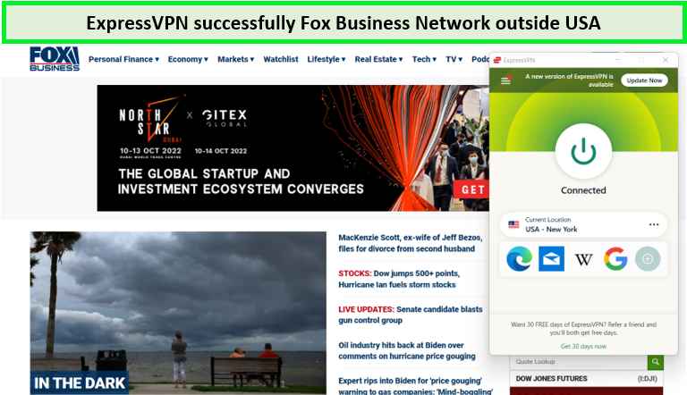 Screenshot-of-unblocking-FOX-business-network-with-expressvpn-in-Netherlands