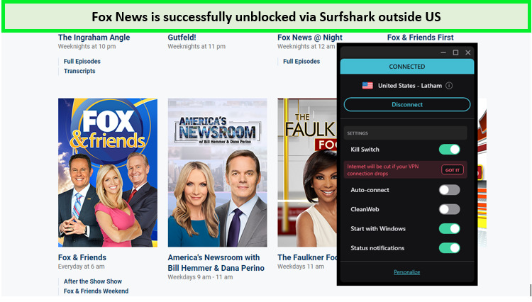 Fox-news-unblocked-via-surfshark-in-South Korea