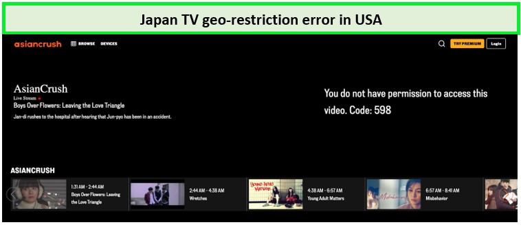 Japan-tv-geo-restriction-error-in-France