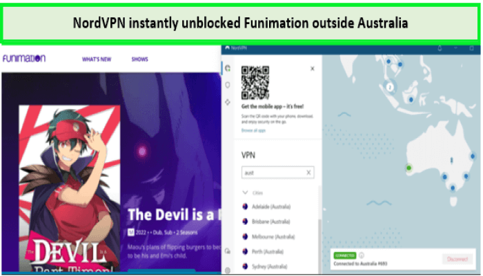 NordVPN-unblocked-Funimation-outside-Australia
