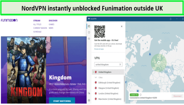 NordVPN-unblocked-Funimation-outside-UK