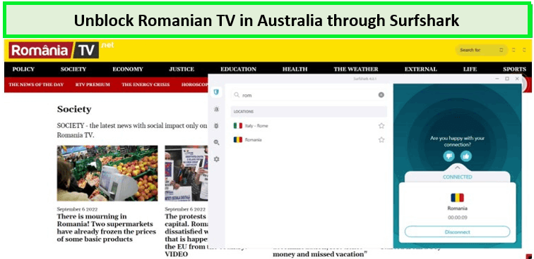 Romanian-TV-in-Australia-unblocked-by-SurfsharkVPN