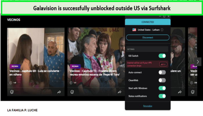 galavision-unblocked-with-surfshark-outside-USA