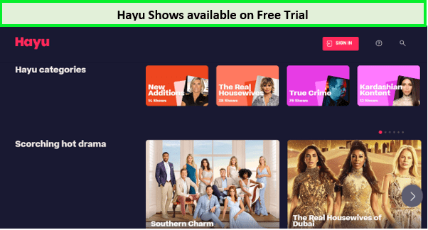 acreenshoht-of-hayu-shows-free-trial-in-France