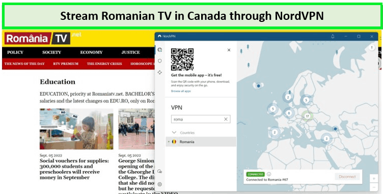 Romanian-TV-in-Canada-unblocked-by-NordVPN