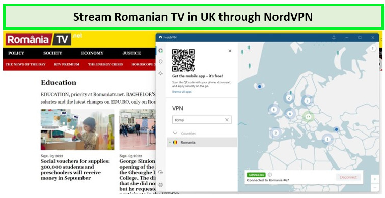 Romanian-TV-in-UK-unblocked-by-NordVPN