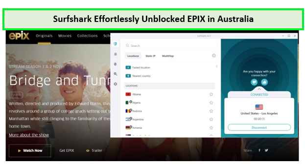 Surfshark-unblock-EPIX-au
