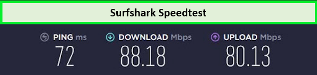 Surfshark-speed-test-result-for-mexican-servers