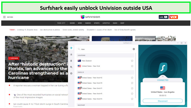 Surfshark-unblocking-univision-’outside’-USA