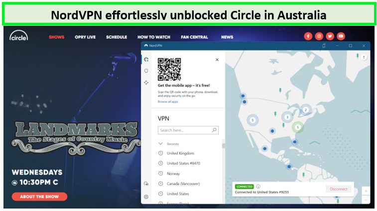 Circle-tv-in-Australia-unblocked-with-NordVPN