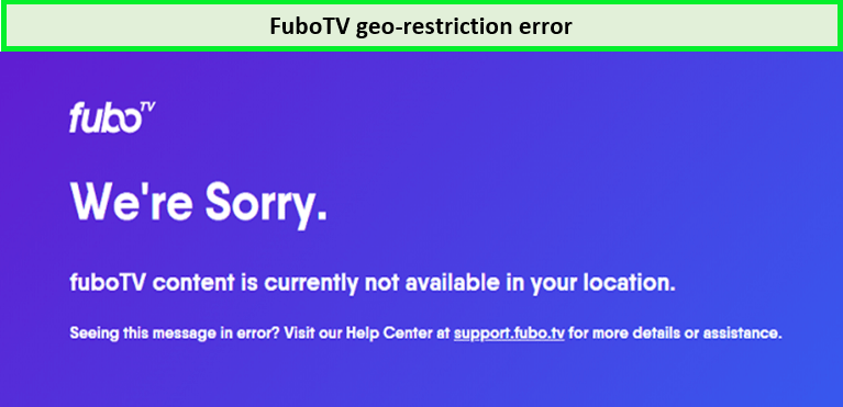 FuboTV-geo-restriction-error in-Australia