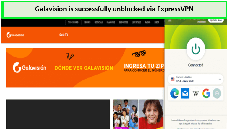 Galavision-is-successfully-unblocked-via-ExpressVPN