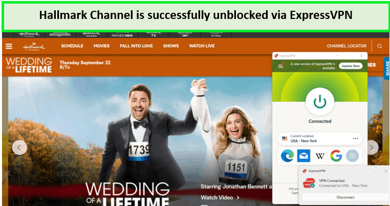 Hallmark-Channel-is-successfully-unblocked-via-ExpressVPN
