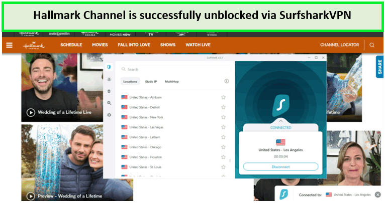 Hallmark-Channel-is-successfully-unblocked-via-SurfsharkVPN