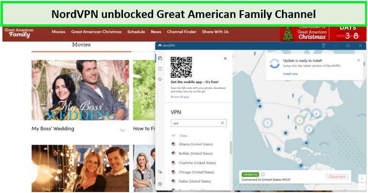 NordVPN-unblocked-Great-American-Family-Channel-in-Spain