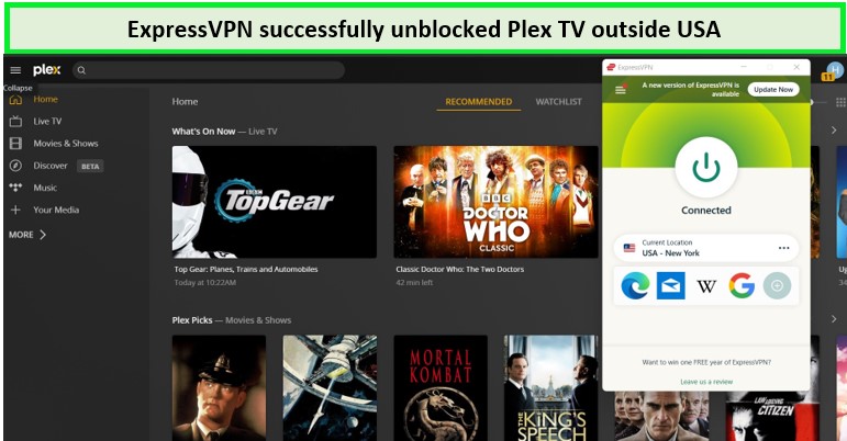 Unblocked-Plex-tv-with-ExpressVPN-outside-USA