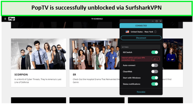 PopTV-is-successfully-unblocked-via-SurfsharkVPN