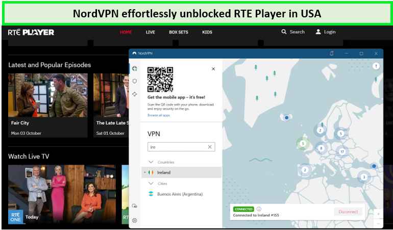 Screenshot-of-nordvpn-unblocking-RTE-Player-in-New Zealand