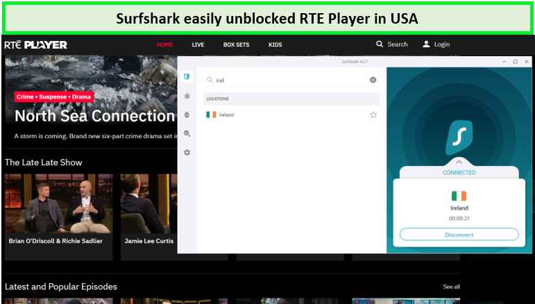 Screeenshot-of-surfshark-unblocking-RTE-Player-in-UAE