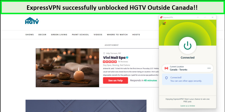 Screenshot-of-HGTV-outside-canada-unblocked-with-expressVPN