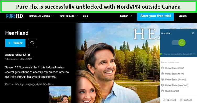 Screenshot-of-pure-flix-unblocking-image-with-nordVPN-outside-canada