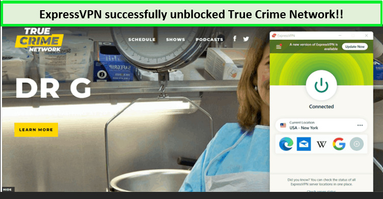 Screenshot-of-true-crime-network-unblocked-with-ExpressVPN-in-South Korea