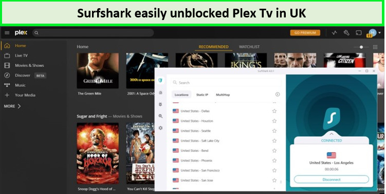 Surfhsark-can-unblock-Plex-tv-in-UK