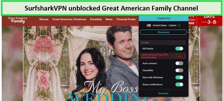 SurfsharkVPN-unblocked-Great-American-Family-Channel 