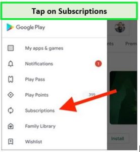 Tap-on-Subscriptions
