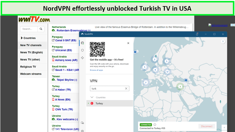 A-screenshot-of-nordVPN-successfully-unblocking-Turkish-TV-in-USA