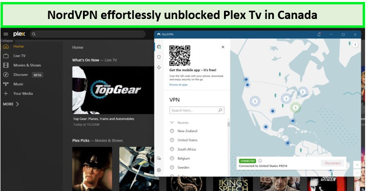 Watch-Plex-tv-in-Canada-with-NordVPN