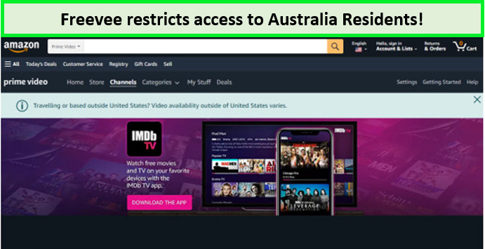 geo-restriction-error-screenshot-of-Freevee-in-Australia