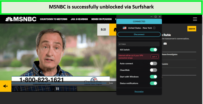msnbc-unblocked-via-surfshark-in-India