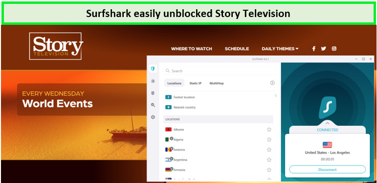 SurfsharkVPN-successfully-unblocked-Story-Television-in-Australia