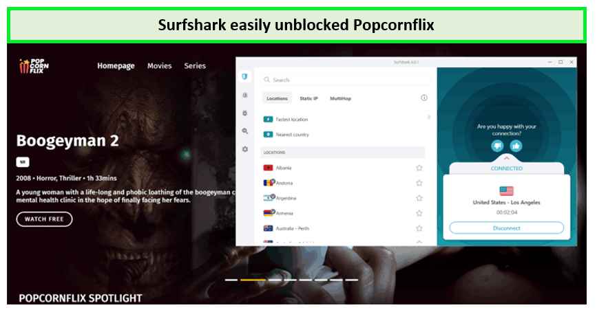 surfshark-unblocked-popcornflix-in-Italy