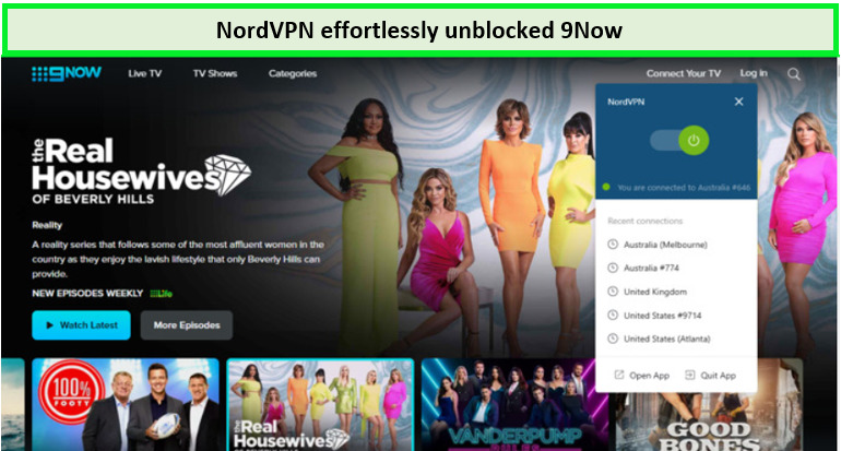 9now-unblocked-in-USA-via-nordvpn