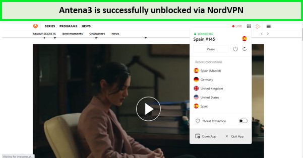 Antena3-unblocked-via-nordvpn