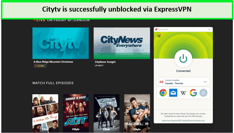 Citytv-is-successfully-unblocked-via-ExpressVPN