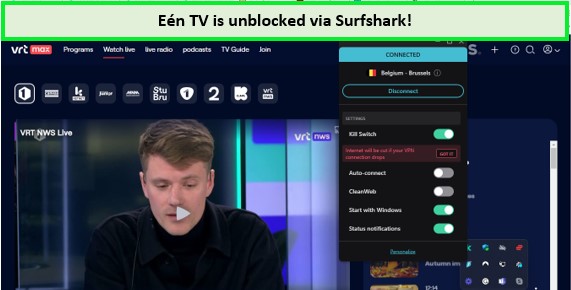 EEN-tv-unblocked-via-surfshark-in-Australia