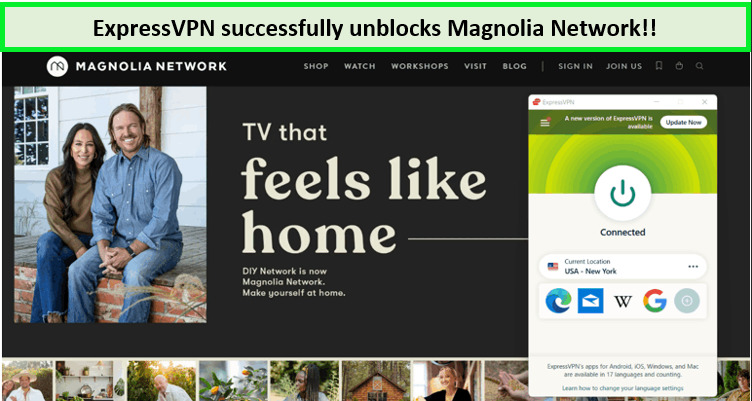 Screenshot-of-magnolia-network-unblocked-with-expressVPN