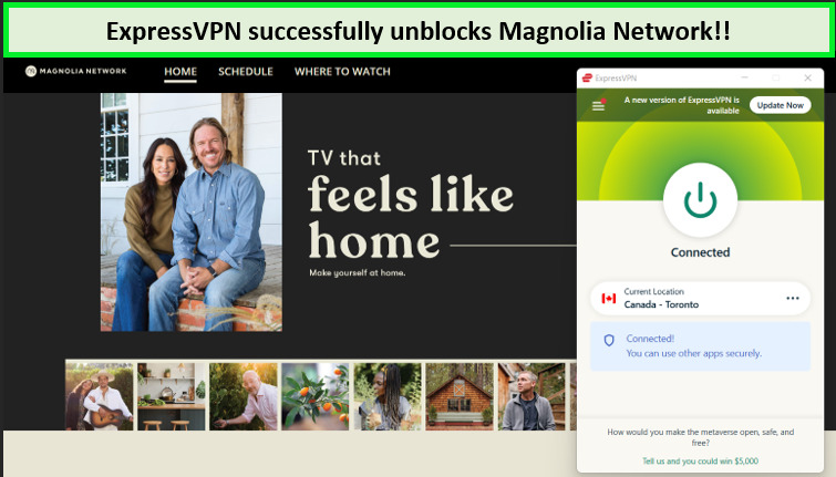 Screenshot-of-magnolia-network-unblocked-with-expressvpn-outside-canada