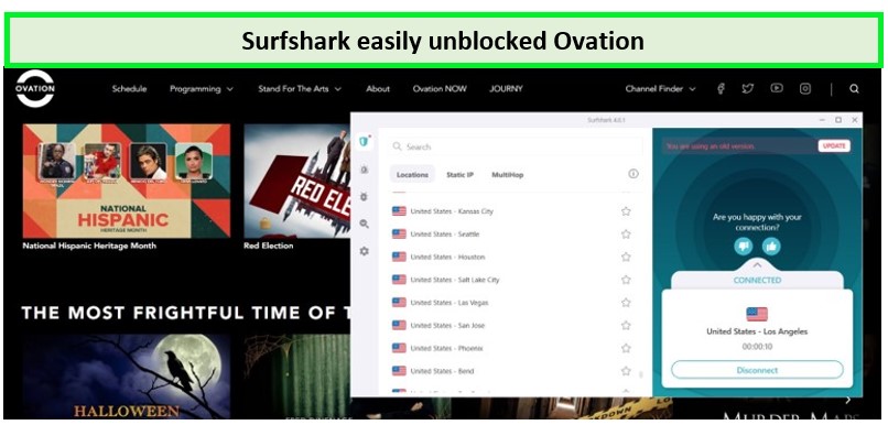 Surfshark-unblock-Ovation-in-ca