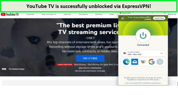 Youtube-tv-unblocked-via-ExpressVPN