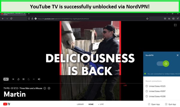 Youtube-tv-unblocked-via-NordVPN