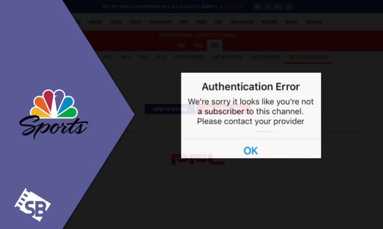How To Fix NBC Sports Authentication Error