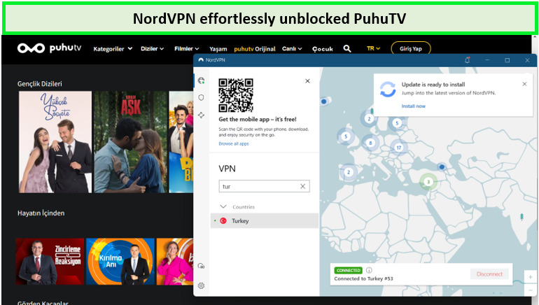 puhutv-unblocked-with-nordvpn-in-Italy
