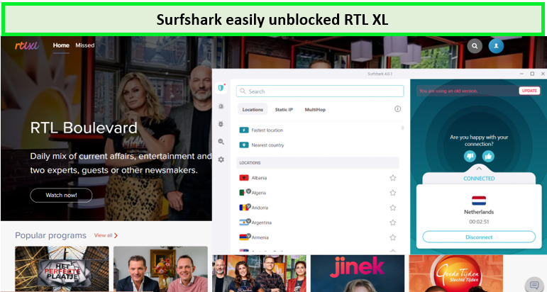 rtl-xl-unblock-though-surfshark-in-UK