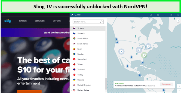 sling-tv-is-unblocked-with-NordVPN-in-South Korea